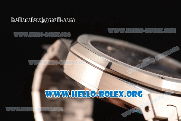 Audemars Piguet Royal Oak Chronograph Miyota OS10 Quartz Steel Case with Blue Dial and Steel Bracelet - Click Image to Close